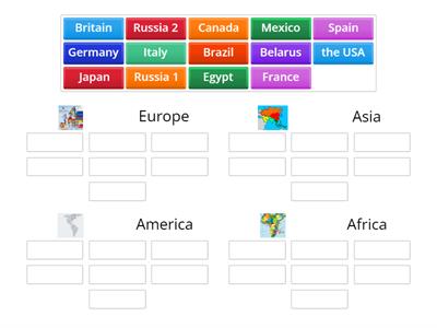 continents and countries