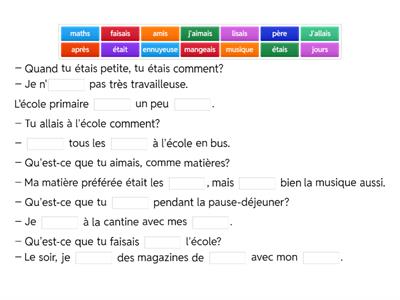 Listening fill in the gaps