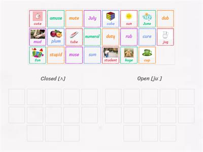 Letter Uu open & closed syllable