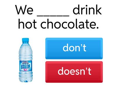 Present Simple (Negative form).