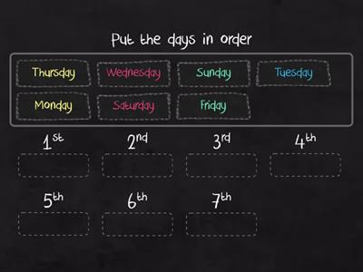 Days of the week