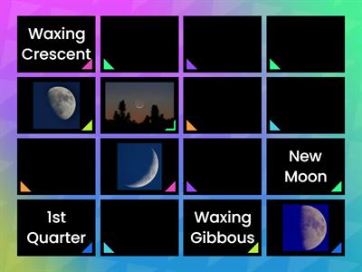 Moon phases (Tip:Read instructions)