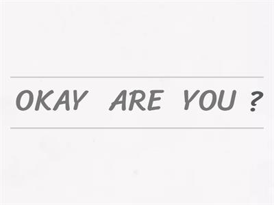 VERB BE - INTERROGATIVE FORM