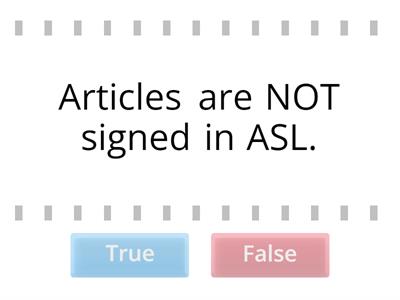 ASL Sentence Structure