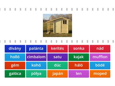 Szókincs 2.osztály egyezők megtalálása