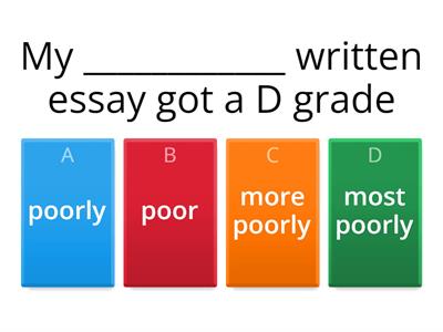 adjectives and adverbs