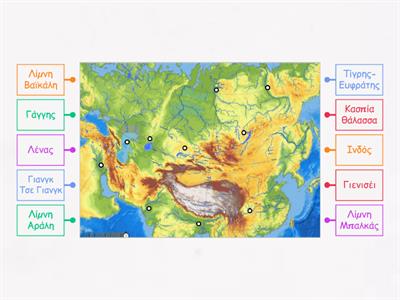 Λίμνες και ποτάμια της Ασίας