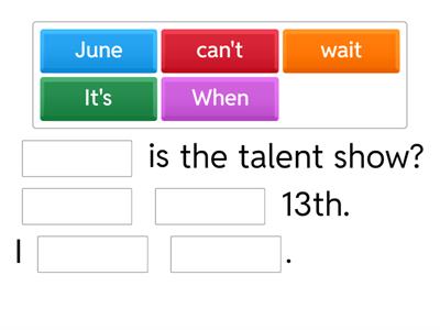 G6 L3 When is Earth Day? (Cloze test)