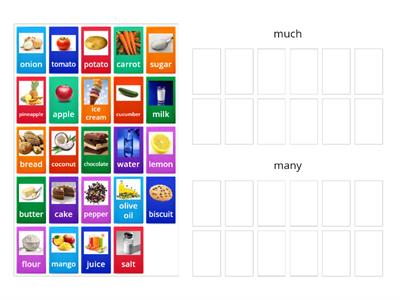 Countable - Uncountable much/many - Group sort