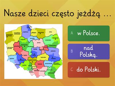 Przyimki (4) - czasowniki statyczne i dynamiczne