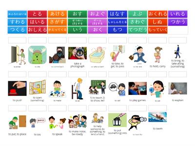 Sec 1 Ch9_Verbs Match up