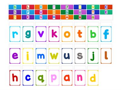 Alphabet Matching A-W #my_teaching_stuff