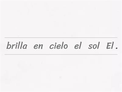 Ordena las oraciones: Origen del sol y la luna. (Mito Arhuaco)