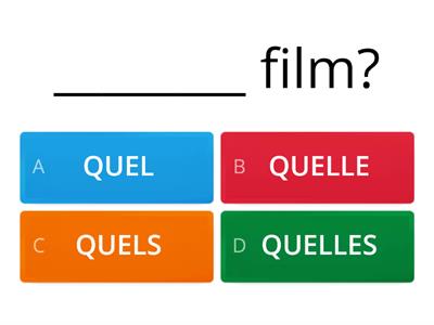 Les adjectifs interrogatifs (quel)