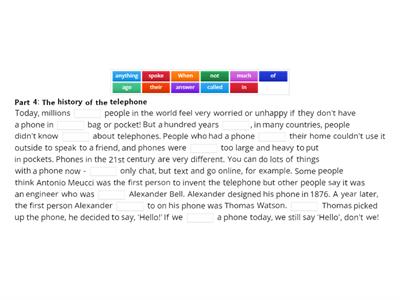 Flyers Reading Comprehension Exercise