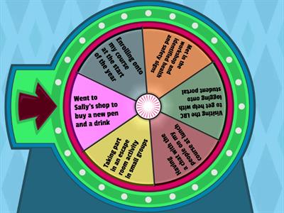 English Skills Spin the Wheel