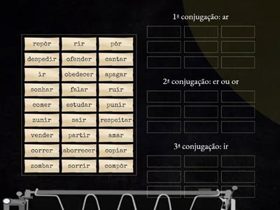 Verbos de 1ª, 2ª e 3ª conjugação