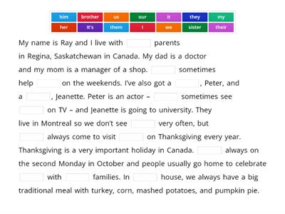 Mr Mark - Pronouns (personal, possessive and object)