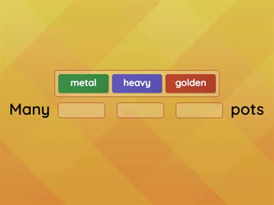 B2 Adjective Order