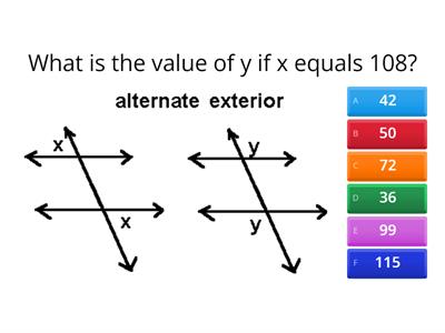 Angles cut by transversal lines