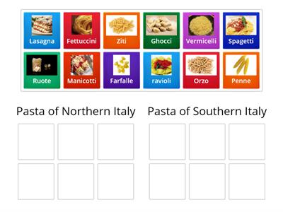 Pastas of Italy