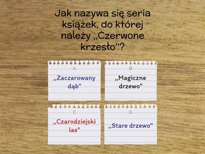 Lektura ,,Czerwone krzesło``