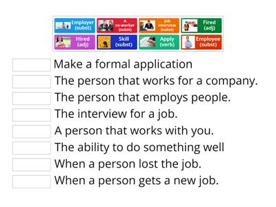 Job vocabulary