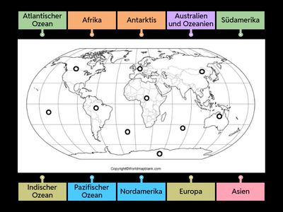 Kontinente und Ozeane