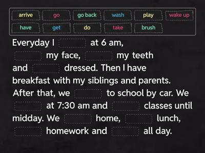 Simple Present - Affirmative Sentences