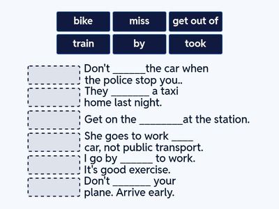 ACPB-B04 Transport verbs practice