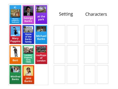 Mary Poppins Characters vs. Setting