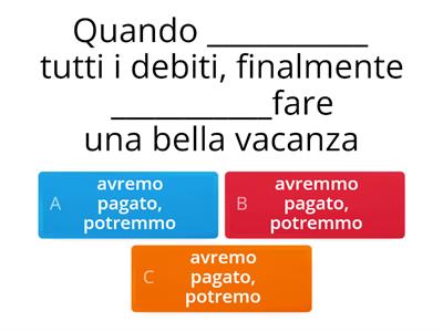 FUTURO SEMPLICE o FUTURO ANTERIORE?