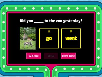 Past Simple irregular verbs