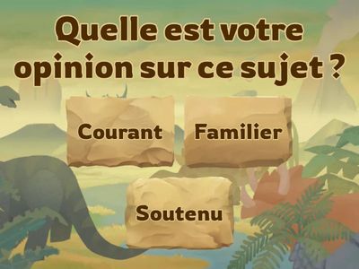 phrases interrogatives et registres de langue
