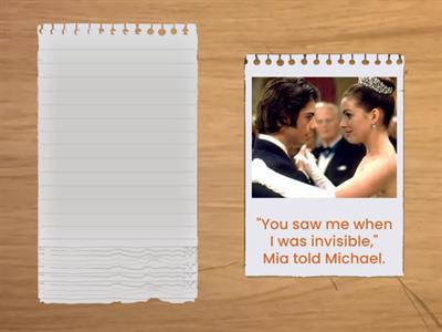 Films & Series - Reported speech