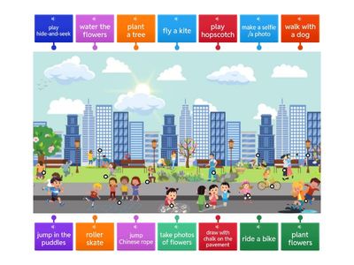 Picture - spring activities (park)