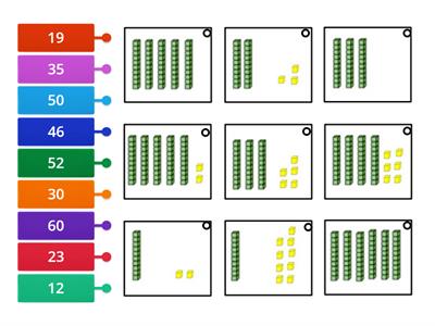 Place value number match