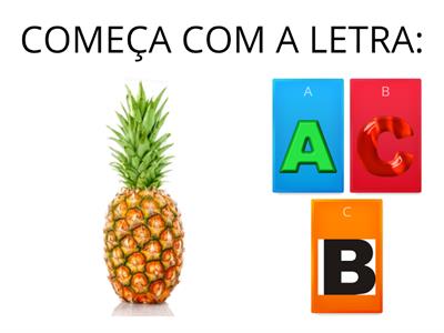 TRABALHO COM A LETRA INICIAL  DO ALFABETO