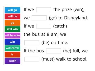 Conditional clauses I