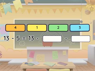 переход через десяток (вычитание)