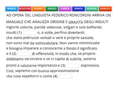 Analisi delle strutture di comunicazione - Prova n. 3 - CILS C2