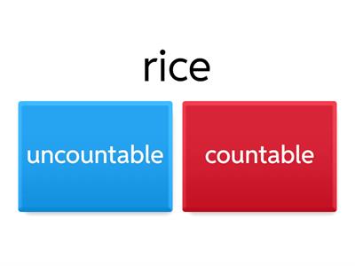 uncountable or countable
