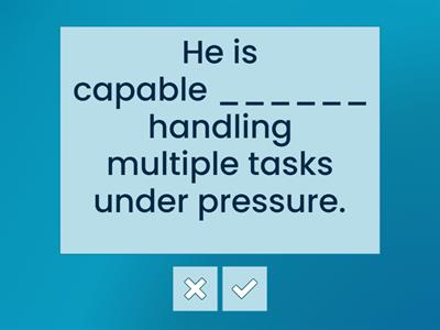 Grammar: Prepositions after verbs and adjectives 1 (Intermediate plus 3B)