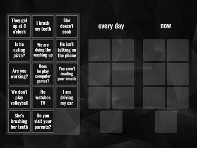 Present Continuous/Present Simple 