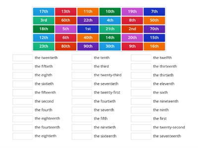 Ordinal Numbers