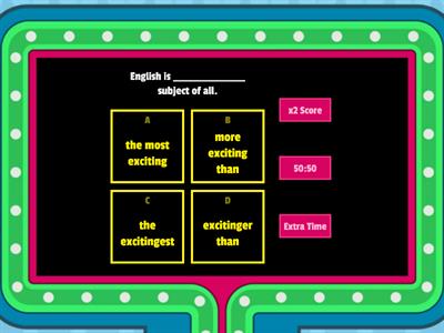 ACADEMY STARS 4 UNIT 4 Comparatives and superlatives