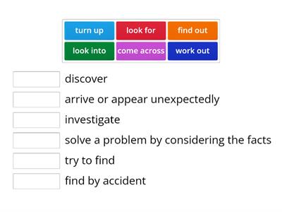 Gateway B1 Unit 2 Phrasal verbs: crimes