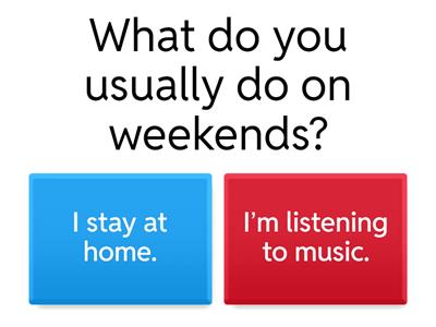 Present Simple vs Present Continuous