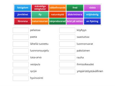 Fokus 7 Tema: Hållbar utveckling II (valitut)