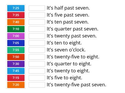 Time - introduction 5th